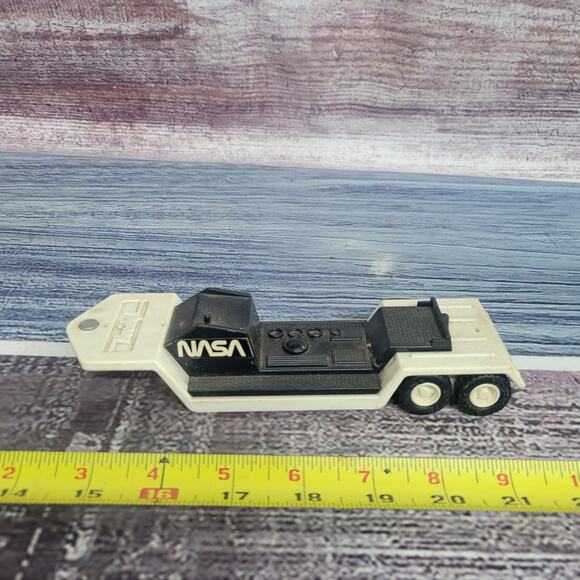 Vintage Buddy L plastic Nasa shuttle trailer no shuttle black/white - Picture 1 of 8